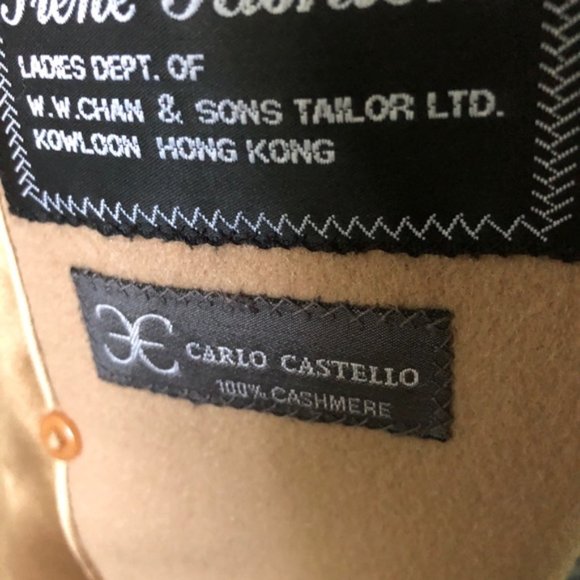 L100% Italian Cashmere Camel Long Coat - Picture 5 of 13